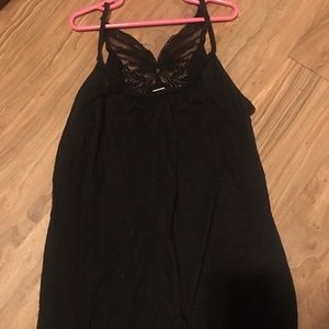 Butterfly spaghetti strap top